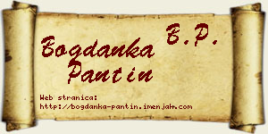 Bogdanka Pantin vizit kartica